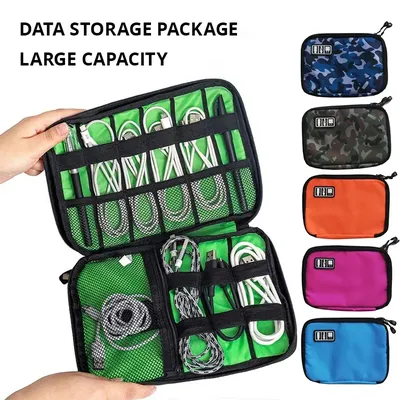Tragbare Kabel-Aufbewahrungstasche, wasserdicht, digital, elektronischer Organizer, USB-Datenleitung, Ladegerät, Stecker, Aufbewahrungstasche, Reisekabel-Organizer Image