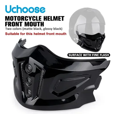 The scorpion helmet chin is removable