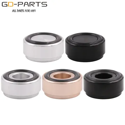 20mm-10mm MINI CNC Machined Solid Full Aluminum Isolation Feet Stands Damper Floor Base For Speaker