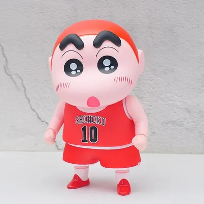 23cm Crayon Shin-chan Action Figure Anime Shin Chan Cos Slam Dunk Figuras Toys Manga Kawaii Doll