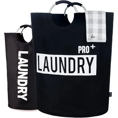 Super Large 150L Laundry Basket Pro, Waterproof Laundry Hamper, Collapsible Laundry Basket Easy