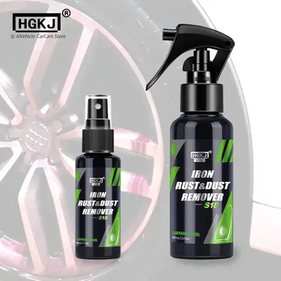 Iron Remover HGKJ S18 50/100ML Protect Wheels And Brake Discs From Iron Dust Rim Rust Cleaner Auto