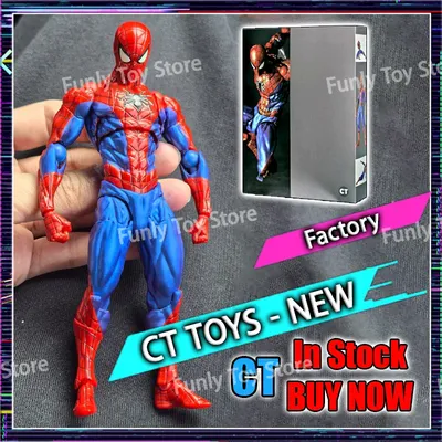 In Stock Ct Toys Spiderman Figure Amazing Yamaguchi Spider-Man 2.0 Agent Venom Mafex Anime Action