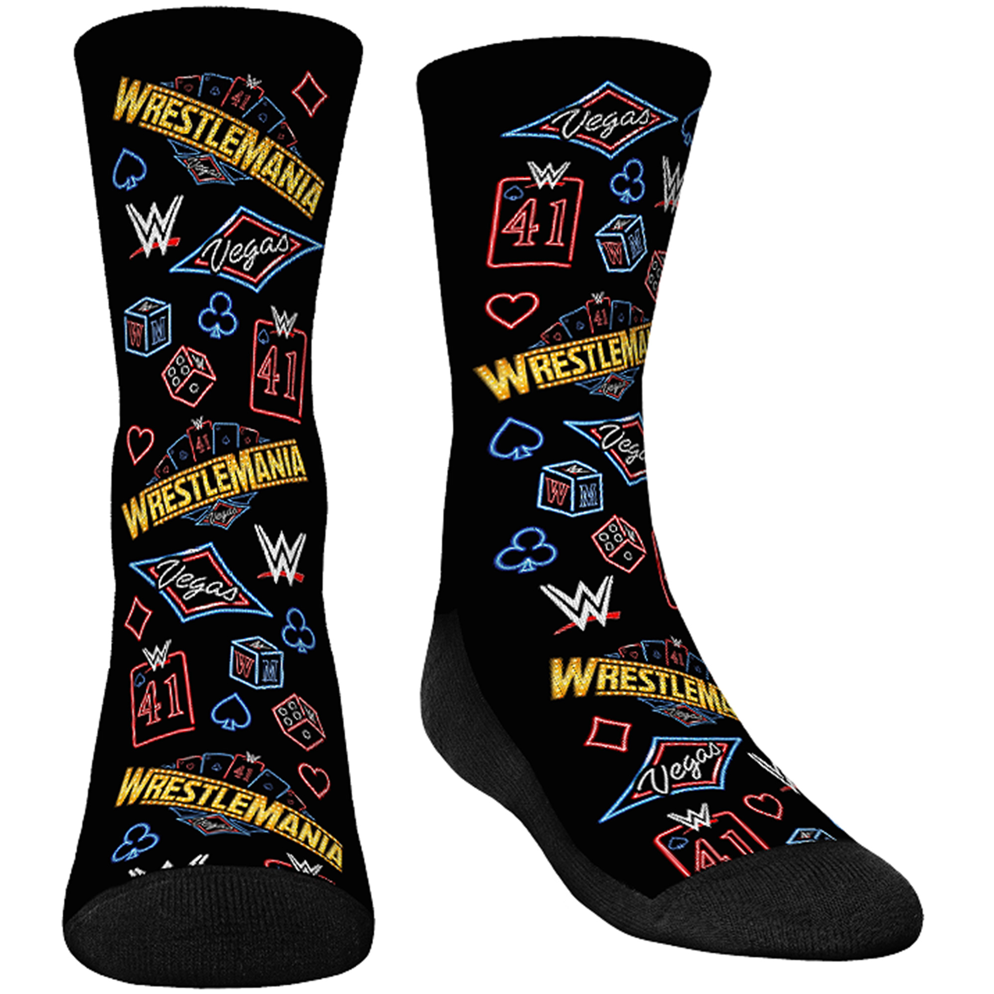 Jugend Rock Em Socken WrestleMania 41 Vegas Allover Crew Socken Image