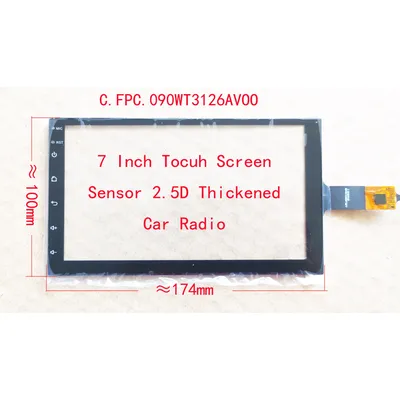 7 Inch Touch Screen Sensor Digitizer For CarRadio CarPlay 174*100mm 6pin GT911 C.FPC.090WT3126AV00