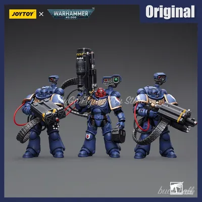 JOYTOY Warhammer 40k 1/18 Action Figure Ultramarines Desolation Marine with Castellan Launcher Model