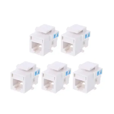 CPDD 5Pcs Tool-free Telephone Module RJ11 Network CAT3 Voice Gold-plated Keystone Telecom Voice Jack