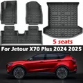 Tappetini in TPE compatibili con Jetour X70 Plus 5 posti 2024 2025, accessori per rivestimento carico anteriore posteriore impermeabile per tutte le stagioni