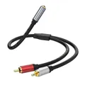 Cavo stereo 3.5 RCA Y 2RCA maschio a 3,5 mm femmina Adattatore jack AUX Cavo audio per computer MP3 Altoparlante telefono Home Theater DVD