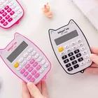 Calculatrice simile au chaton mignon avec grand écran LED à 12 chiffres, calculatrice portative pour
