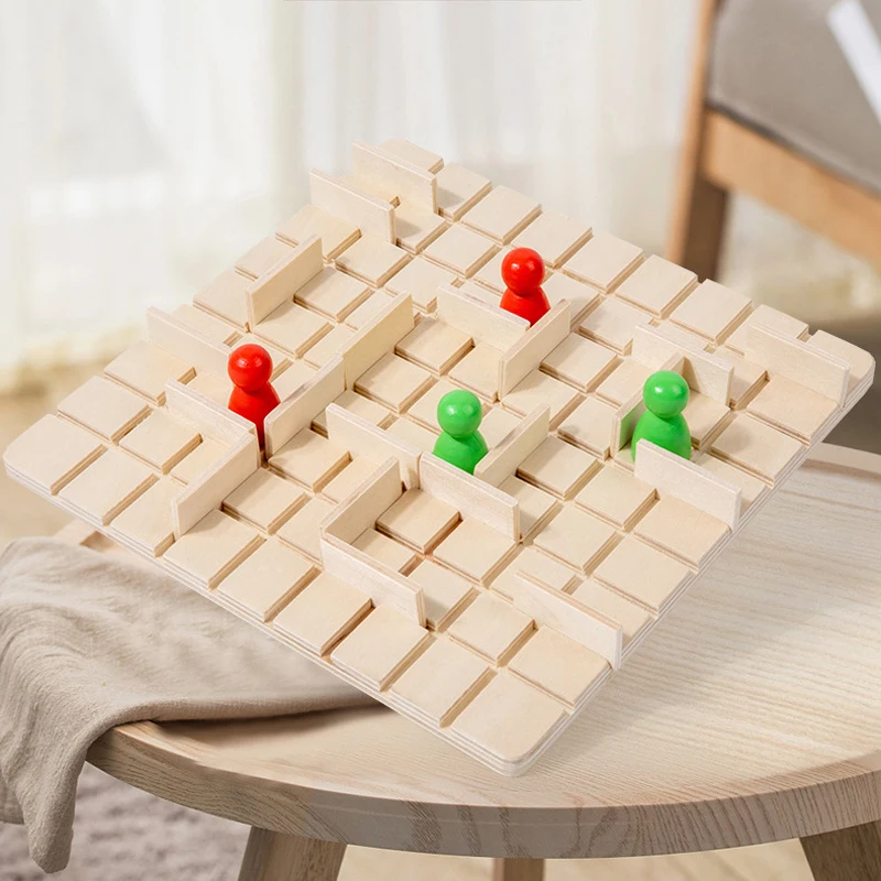 Jeu de société étape par étape en bois, jeu de stratégie familiale, jeu d