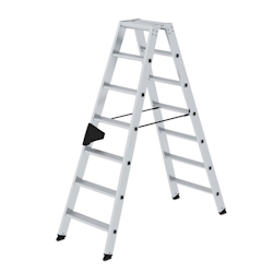 Munk Stehleiter 40228 beidseitig 2x7 Stufen Image