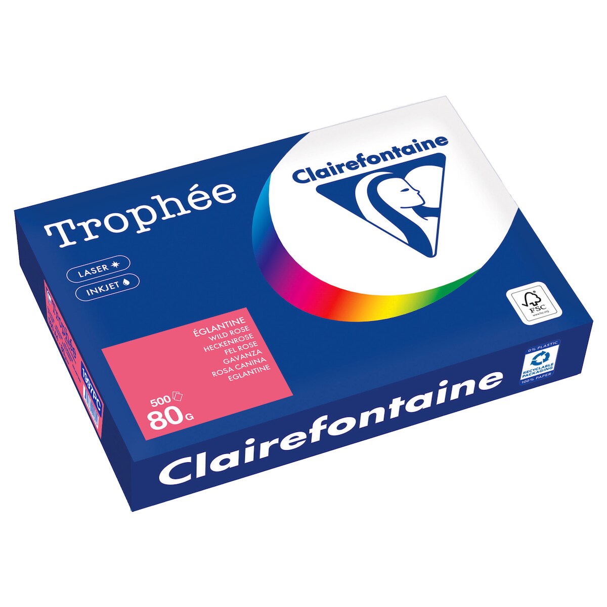 Clairefontaine Kopierpapier 1997PC A4 80g heckenrose 500 Blatt Image