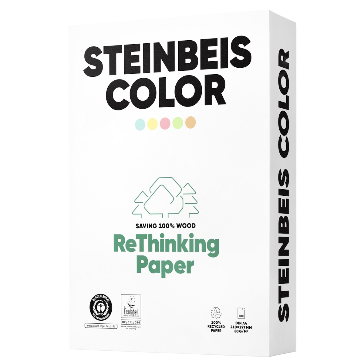 Steinbeis Kopierpapier Color 522008210241 gelb 500 Blatt Image