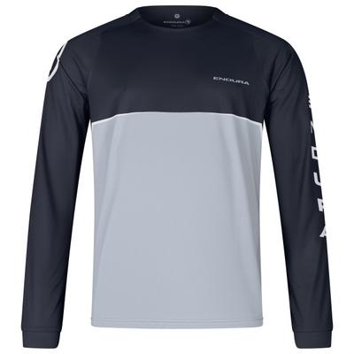 Endura - Core Printed L/S Tee - Radtrikot Gr 3XL blau/grau Image