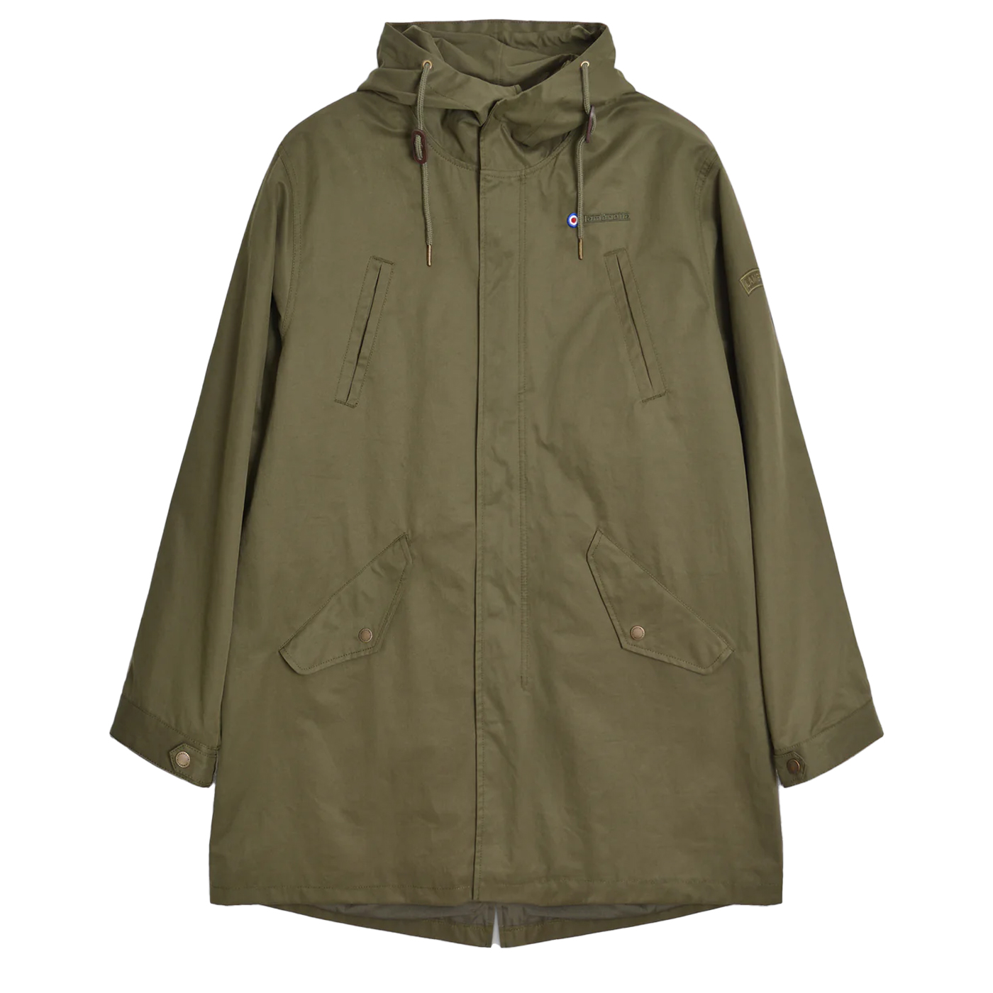 Lambretta Mens Shower Resistant Parka (khaki Green) - Size 2XL | Lambretta Sale | Discount Designer Brands