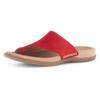 Dianette GABOR, Damen, Gr. 37, rot, Ziegenveloursleder, unifarben, casual, Schuhe, Keilabsatz, Sommerschuh, Bequemschuh mit Zehenring
