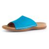 Pantolette GABOR, Damen, Gr. 41, blau (royalblau), Ziegenveloursleder, unifarben, casual, Schuhe, Keilabsatz, Sommerschuh mit Best Fitting-Ausstattung