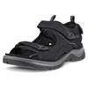 Trekkingsandale ECCO "OFFROAD", Damen, Gr. 36, schwarz, Leder, sportlich, Schuhe, Outdoorschuh, Sommerschuh, Freizeitsandale, mit Klettverschlüssen