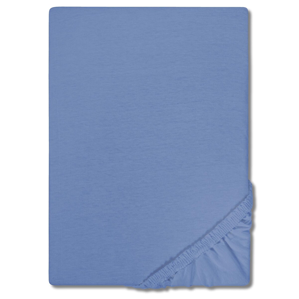 CloudComfort Basic Spannbettlaken blau 120 x 200 cm Image
