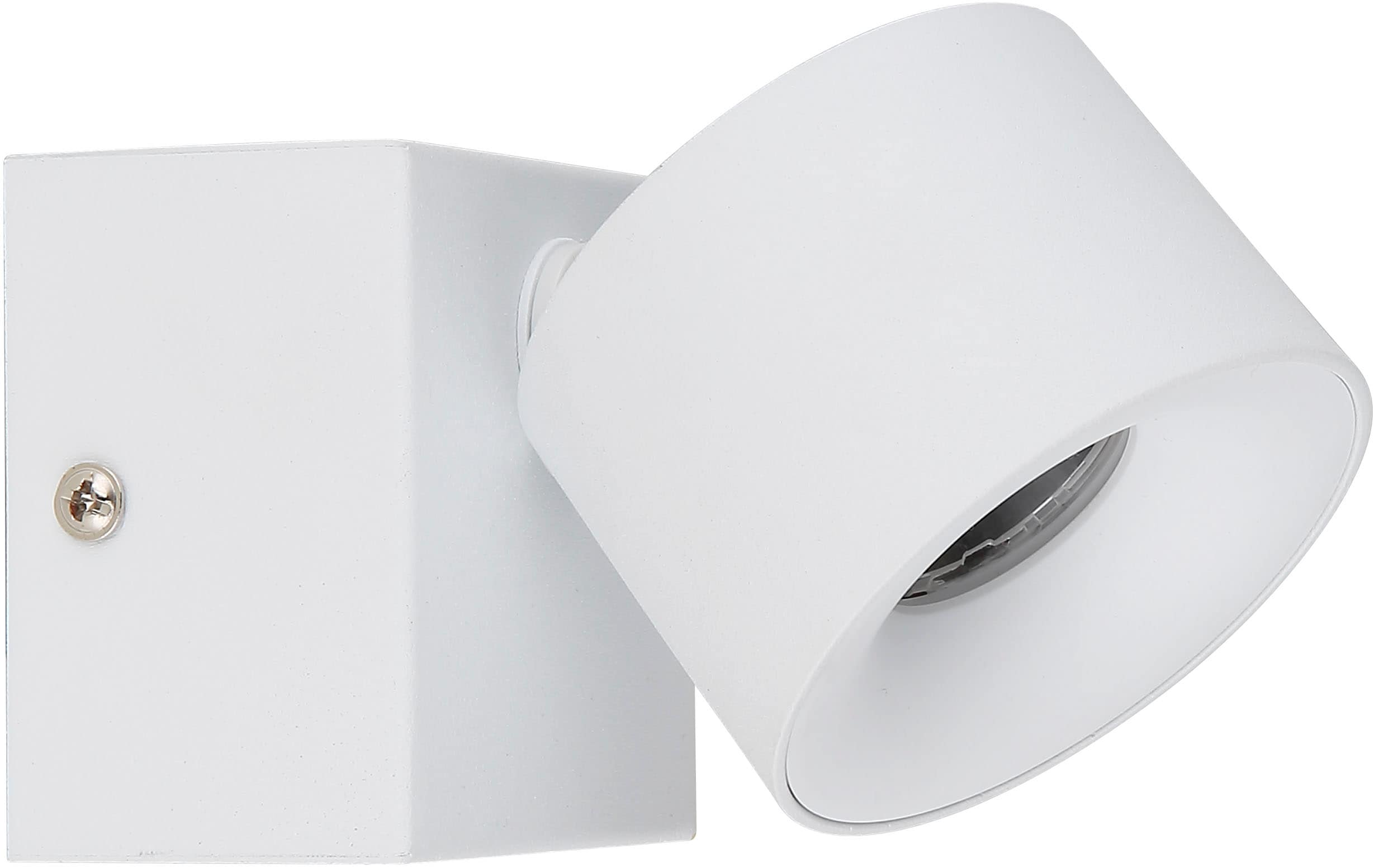 GLOBO LIGHTING LED Wandstrahler "RAE", weiß (weiß matt), 1, 1 Stk., Leuchten, Wandspot, Flur, Wohnzimmer, Arbeitszimmer, LED Wandstrahler