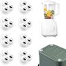 CCYKXAA 8pcs Petites roulettes pour appareils ménagers, roulettes à 360° pour appareils ménagers,