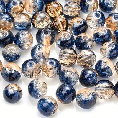 TEMU 100pcs 8mm - Multicolor For Jewelry Making, Diy Handmade Bracelets, Necklaces, Shoe & Boot Charms, Watch Accessories, Jewelry , Charm Bracelet Components, Texture Bead, Decorative Image