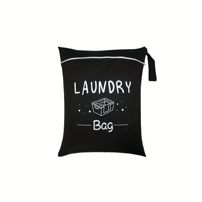 TEMU Large Wet/dry Bag - Durable, Adjustable Handle, Zipper Closure Design, Washable, Suitable For Travel, Sports, Yoga, Gym, And Home Use Image