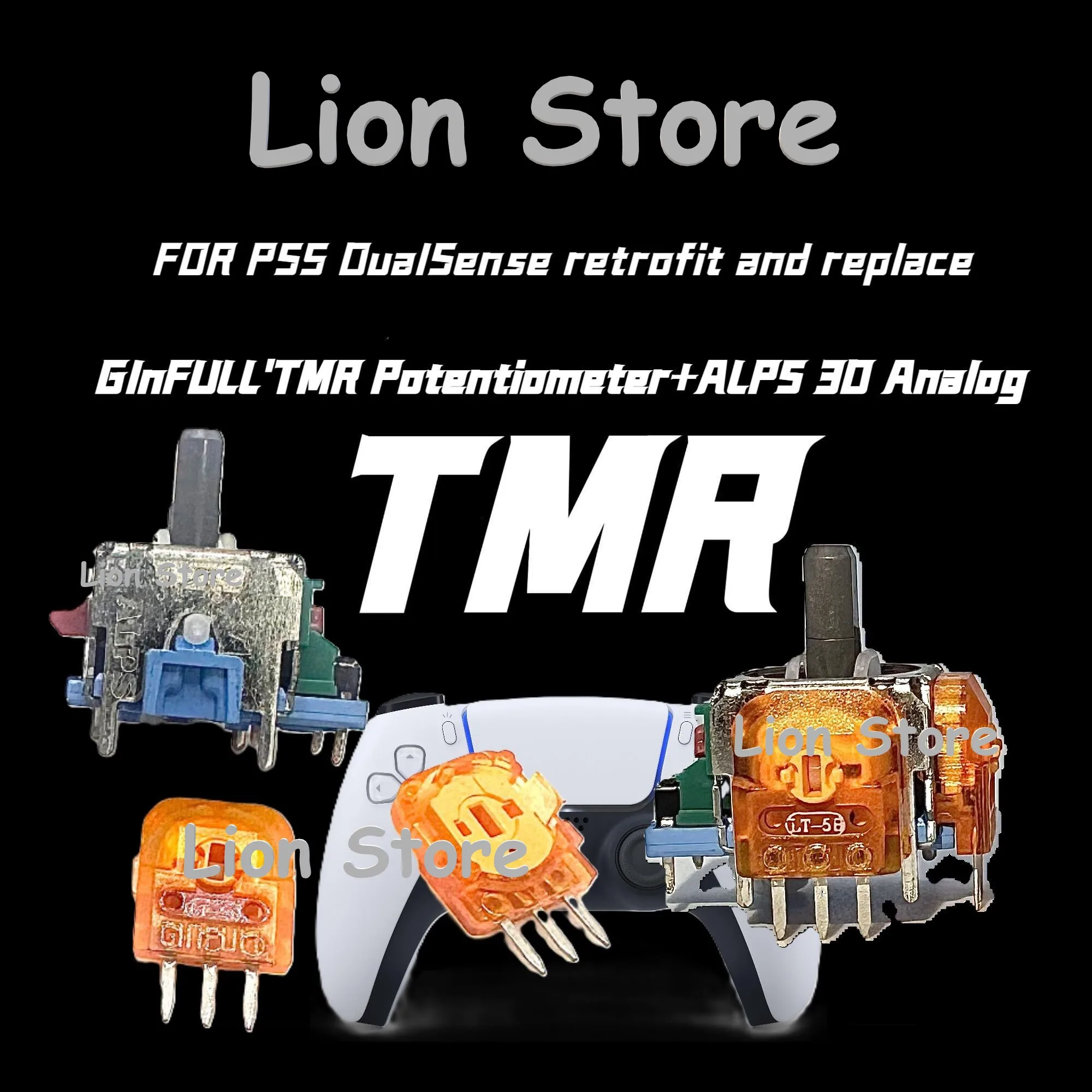 ALPS TMR Für PS5/DS5 Dualsense Joystick Controller ALPS Analog mit TMR Sensor Potentiometer Für Nachrüstung Ersatz Image