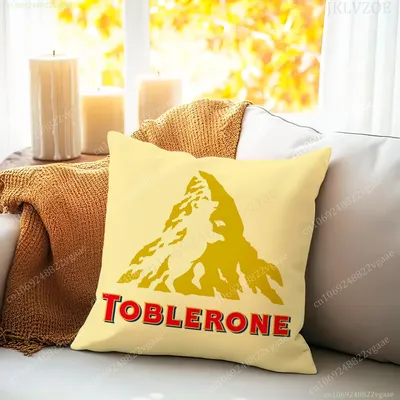 Lustige Schokolade Toblerone Kissenbezug Kissenbezug Sofakissen Kissenbezug Heimdekoration Auto Büro Sitzkissenbezug Image