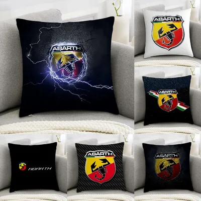 A-A-Abarth Cartoon Kissenbezug Sofa Dekorativ Zuhause Doppelseitiger Druck Plüsch Quadratisch Image