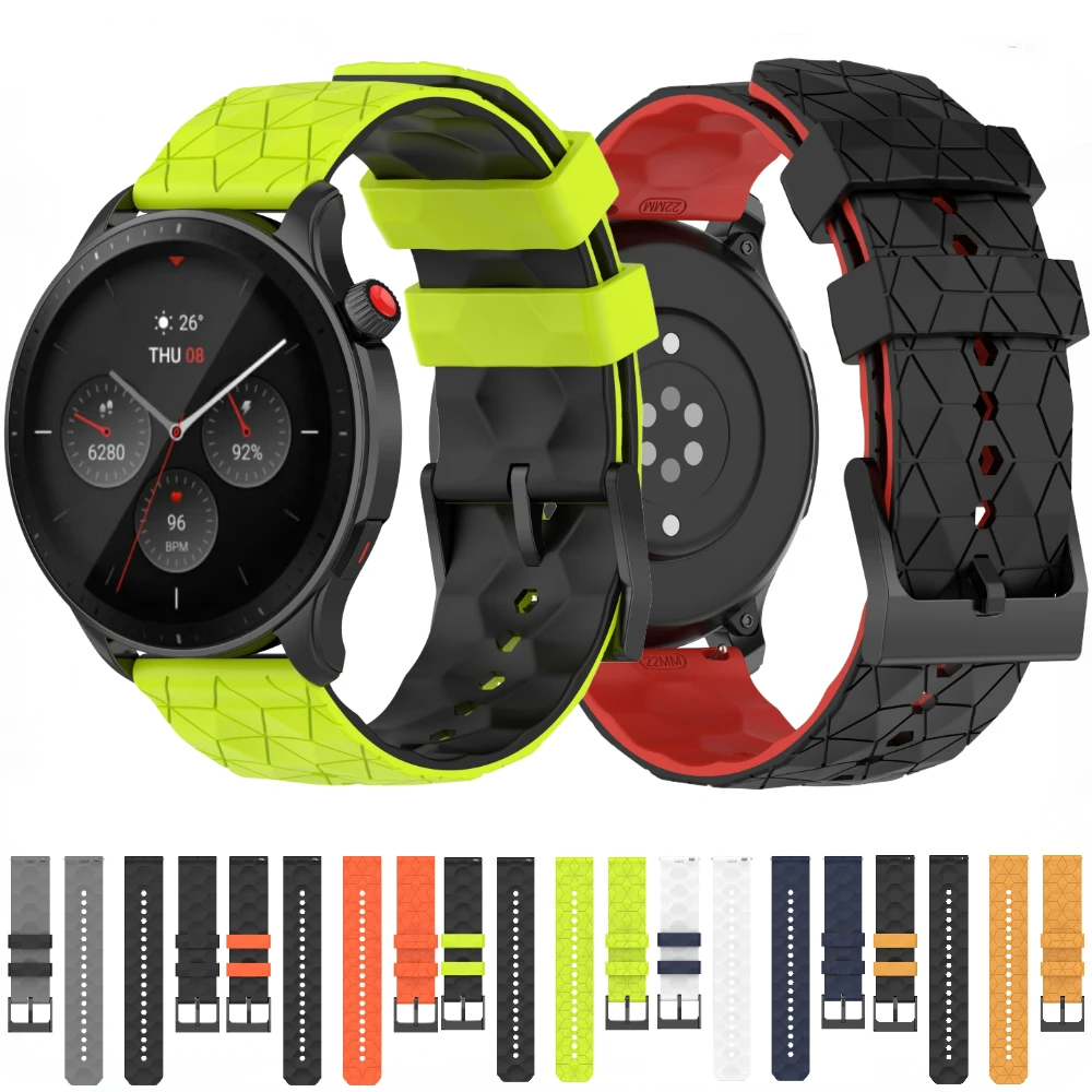 Silikon armband 22mm 20mm für Samsung Uhr 6 5 4 3 Gang s3/aktiv 2 Sport armband für Huawei Uhr 4 gt 3 2 46mm/amazfit gtr 4 Image
