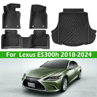 Floor Mats Fit for Lexus ES300H 2018-2024,TPE All Weather Car Mats Waterproof Anti-Slip Odorless