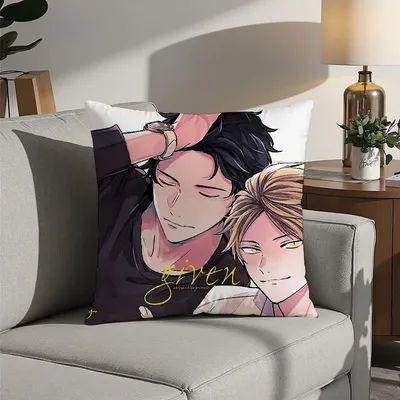 G-Given Yaoi Anime-Kissenbezug, Plüschstoff, weicher Kissenbezug, doppelseitiger Druck, Kissenbezug, Image