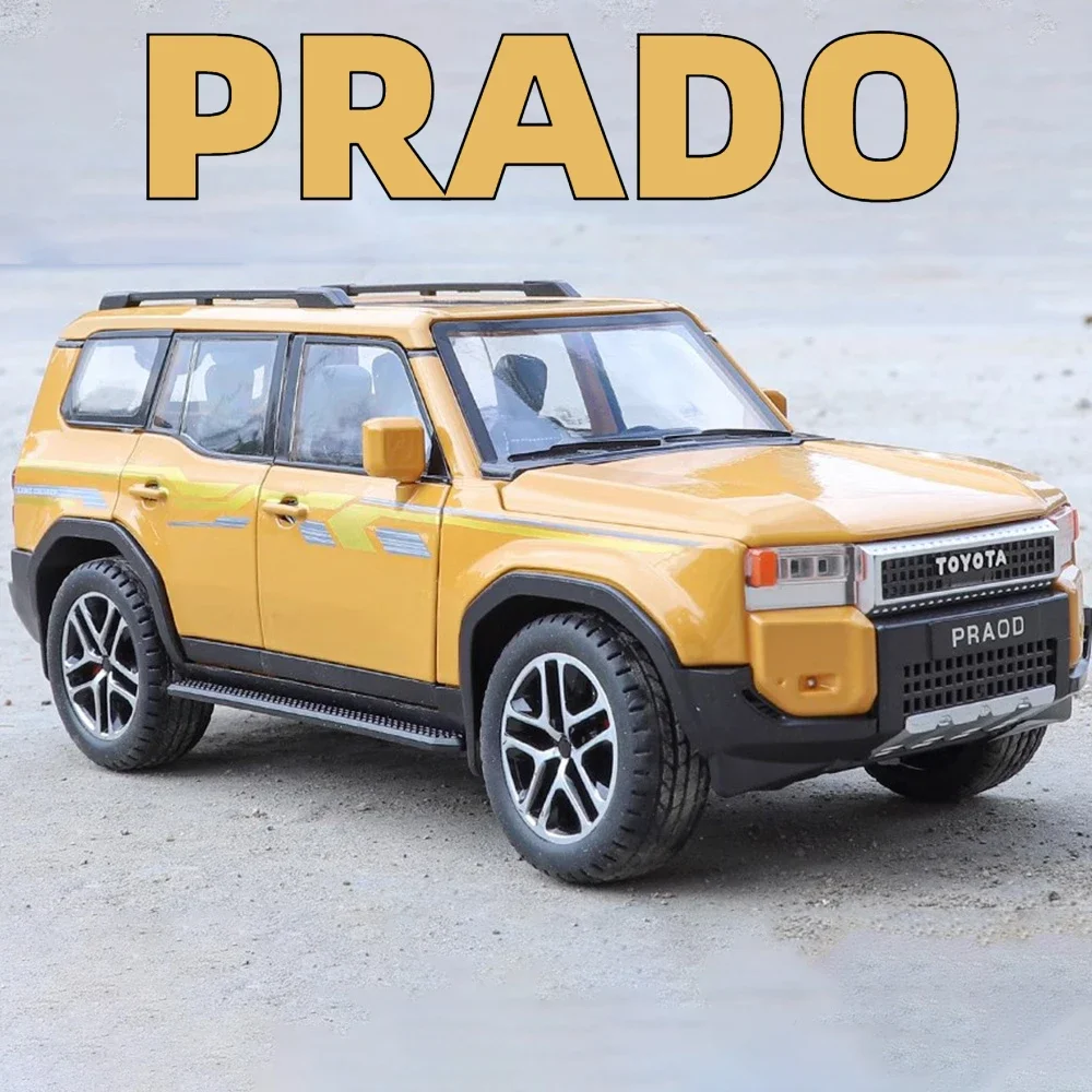 1:24 prado lc250 fj Cruiser Auto Modell Spielzeug legierung Druckguss Sound & Licht Türen geöffnet Geländewagen Modelle Dekorationen für Teenager Image