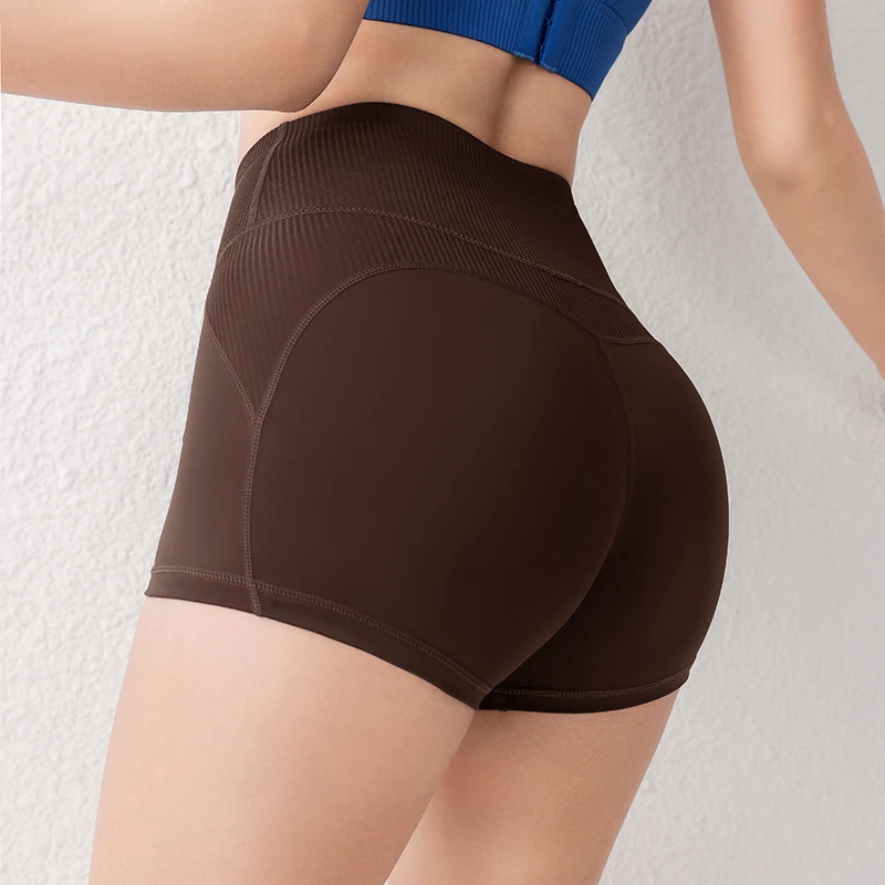 Sommer taillierte Kompressions-Gymnastik-Shorts für Damen, Workout-Shorts für Damen, zum Laufen, Fitness und Yoga Image
