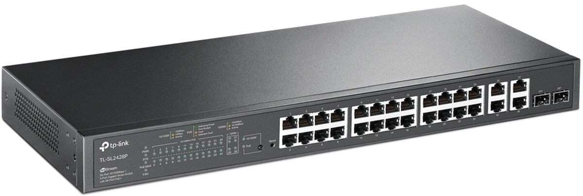tp-link Omada TL-SL2428P 24-Port 10/100 + 4-Port Gigabit PoE+ Switch Image
