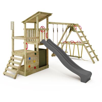Spielturm Klettergerüst FruityForest mit SurfSwing & Rutsche, Kletterturm mit Sandkasten, Leiter & Image