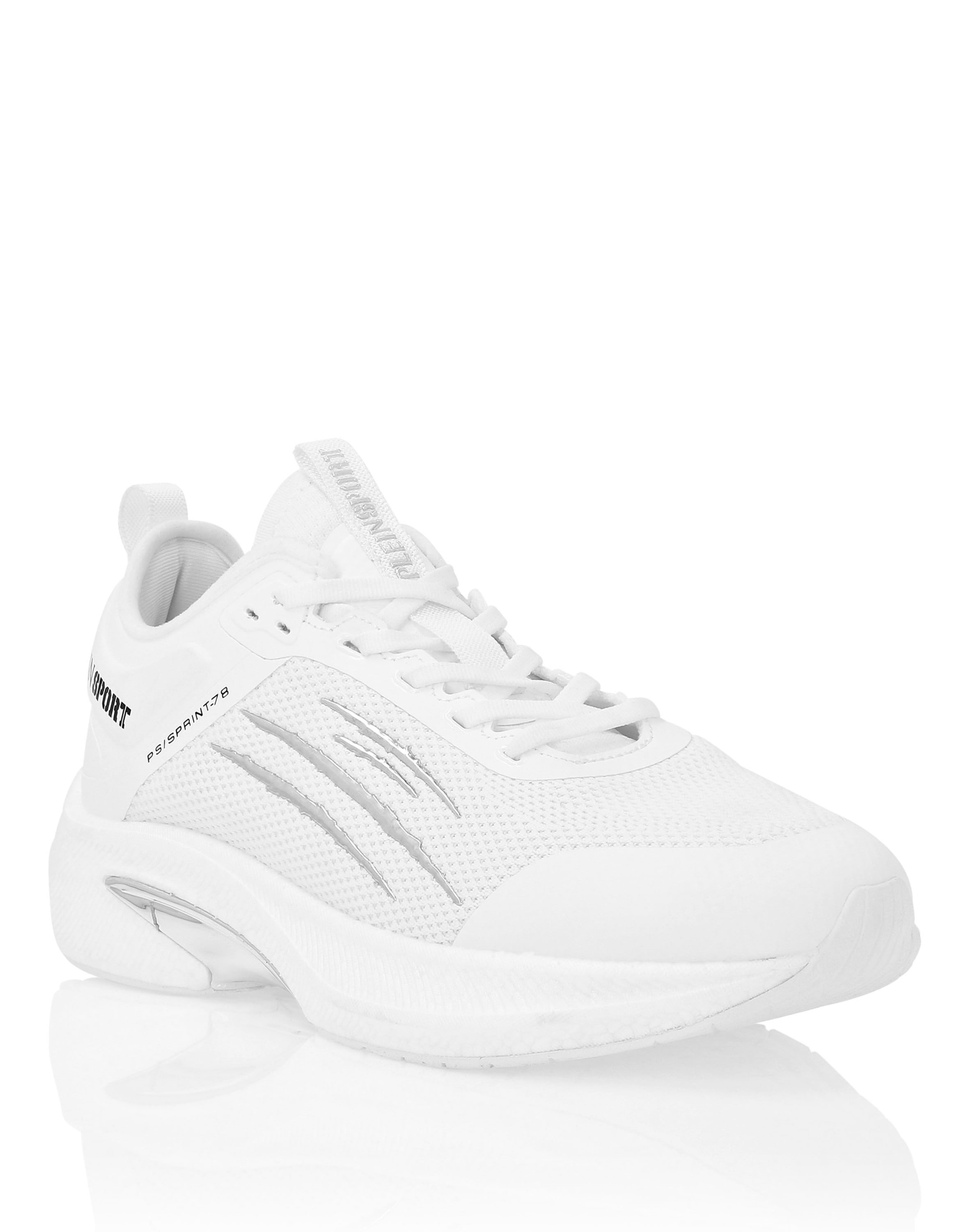 Sneaker PLEIN SPORT "Läufer", Gr. 39, Normalschaft, weiß (01, weiß), Schuhe