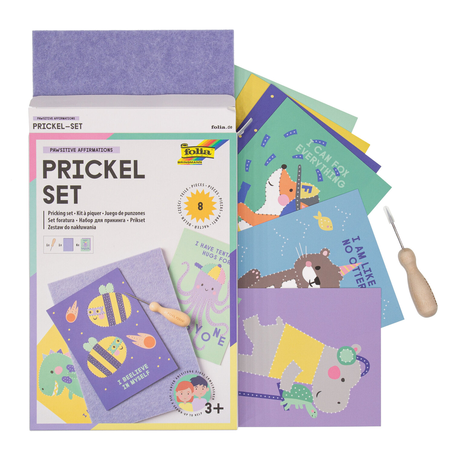 folia Kit de piquage "animaux", 6 pièces
