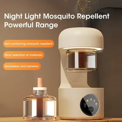 Portable Electronic Mosquito Repellent with LED USB Electric Mosquito Repellent Incense Indoor With