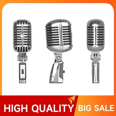 55SH SERIES II Metal Vintage Microphone Simulation Classic Dynamic Vocal Mic Wired Microphone