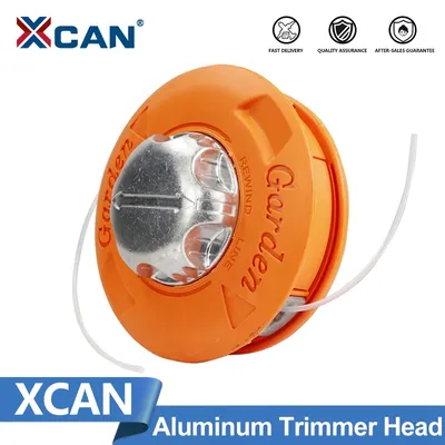 XCAN M10 Aluminum Nylon Brush Mower Bump Spool Grass Trimmer 2 Lines Cutter Head Thread Line String
