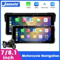 Navigazione GPS per moto portatile da 7/8,1 pollici Carplay wireless Android Auto IPX7 Monitor per