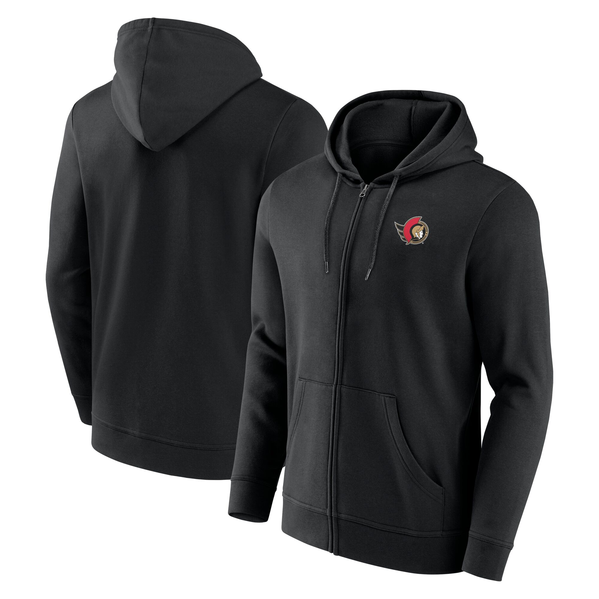 Ottawa Senators Primary Logo Reißverschluss Hoodie - Herren Image