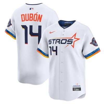 Houston Astros Nike MLB City Connect Limited-Trikot – Weiß – Mauricio Dubón – Herren Image