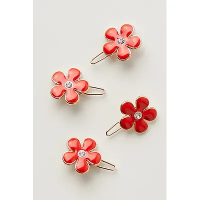 Peyton Hair Barrettes Set at Free People in Flower Power