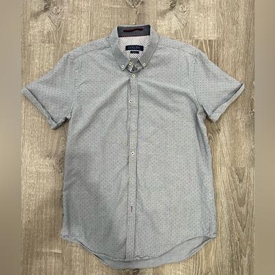Zara Shirts | Zara Men, Casual Button Down Shirt In Gary | Color: Gray | Size: L