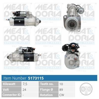 MEAT & DORIA Universal 24V für ALFA ROMEO FIAT LANCIA 75264240 5173115 Image