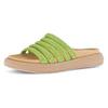 Pantolette GABOR, Damen, Gr. 42, grün (apfelgrün), Textil, modisch, Schuhe, Plateau, Sommerschuh, Schlappen mit Best Fitting-Ausstattung, Topseller